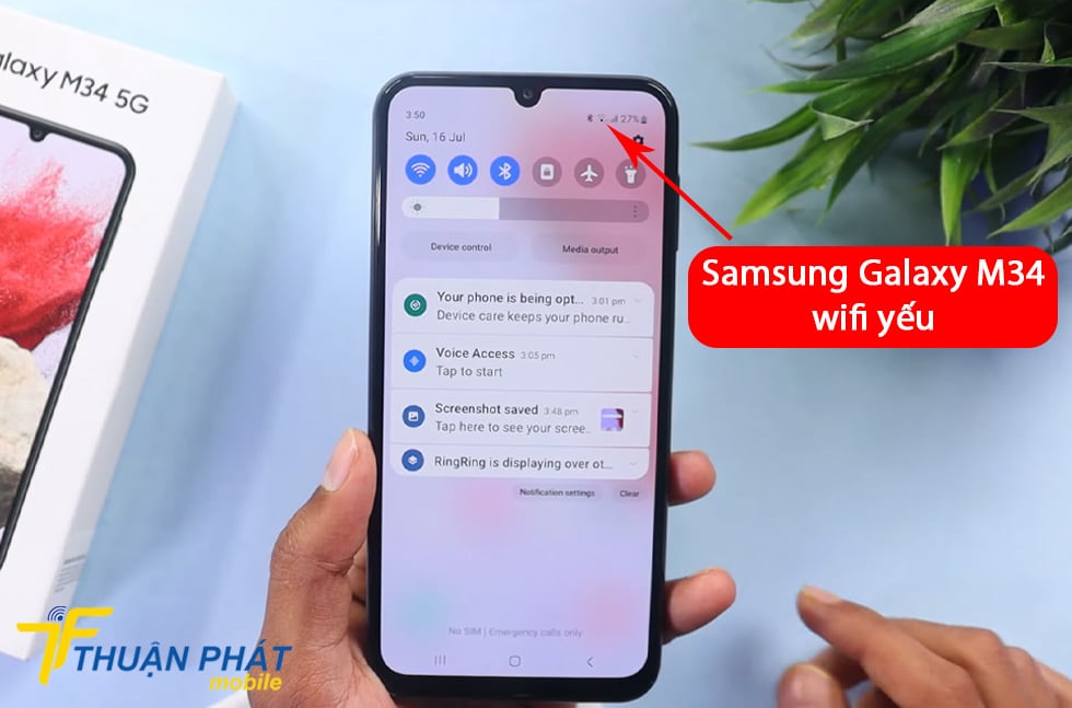 Samsung Galaxy M34 wifi yếu