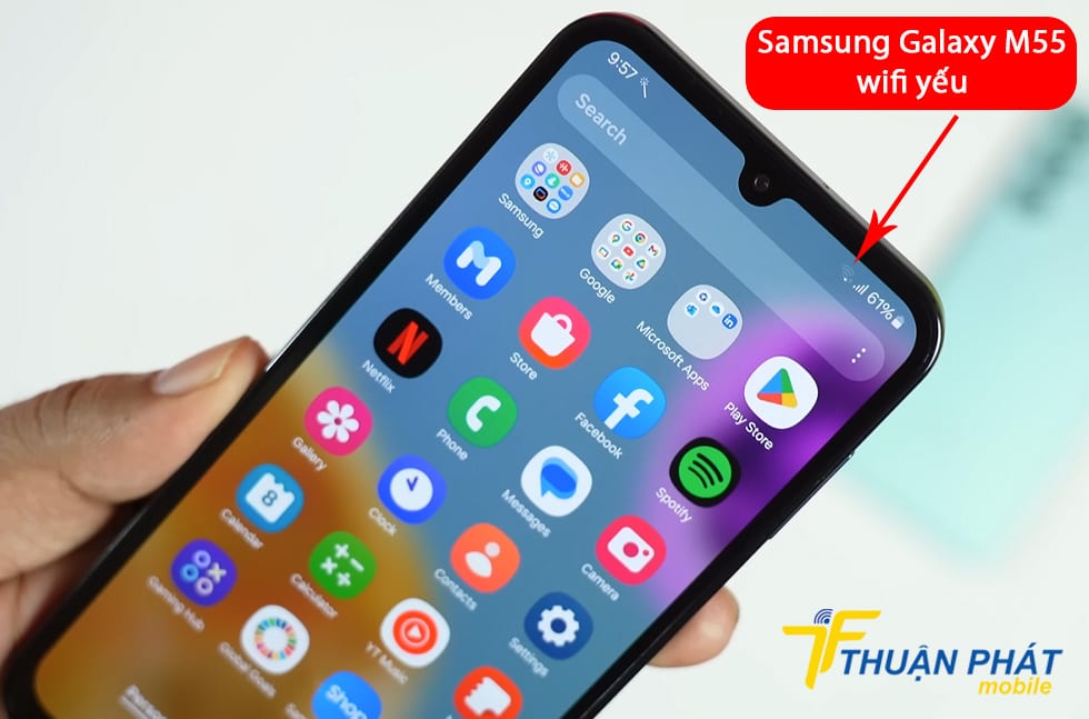 Samsung Galaxy M55 wifi yếu