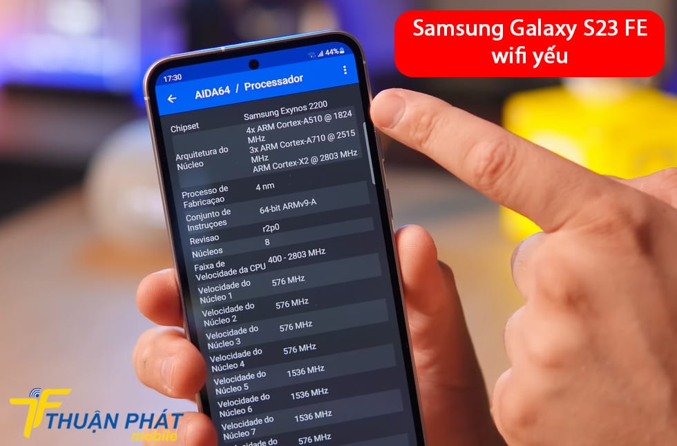 Samsung Galaxy S23 FE wifi yếu