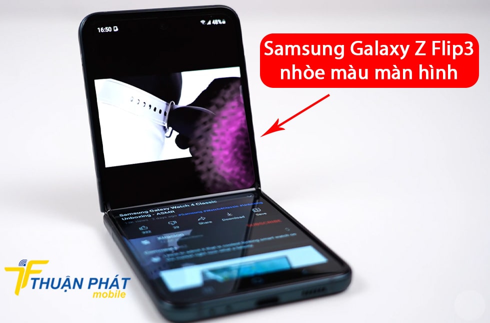 Samsung Galaxy Z Flip3 nhòe màu màn hình