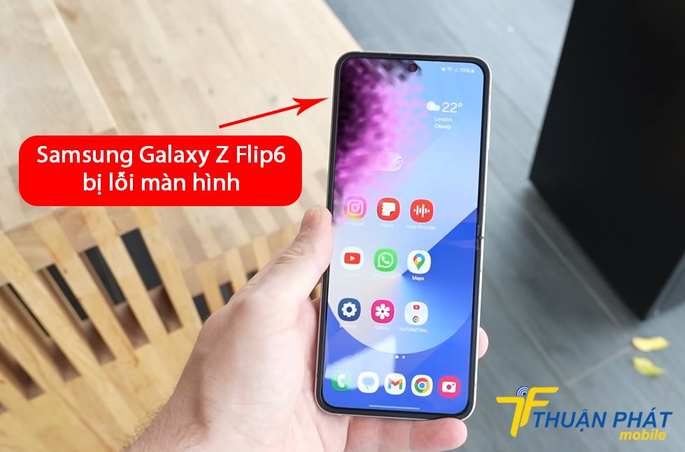 Samsung Galaxy Z Flip6 bị lỗi màn hình