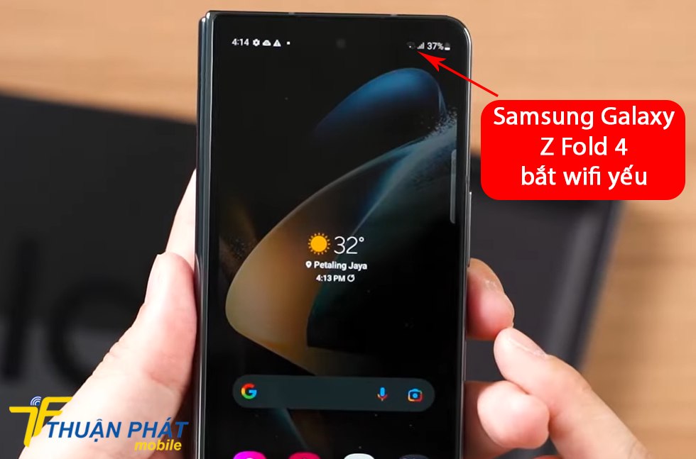 Samsung Galaxy Z Fold 4 bắt wifi yếu