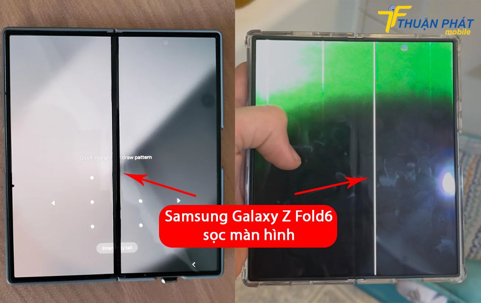 Samsung Galaxy Z Fold6 sọc màn hình