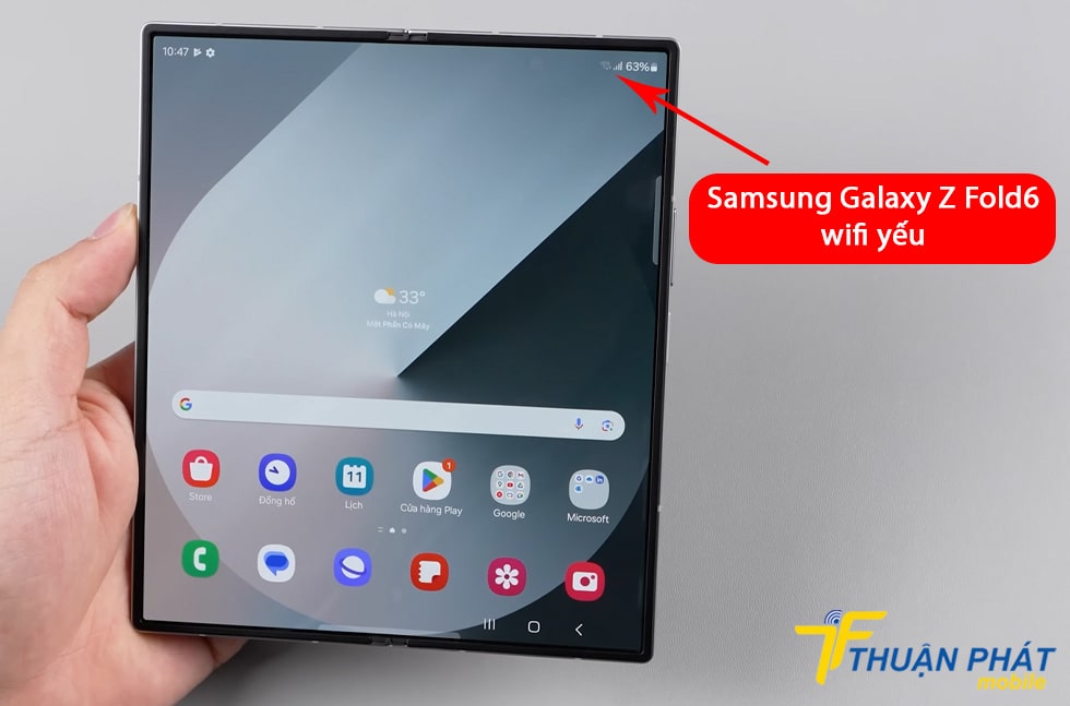 Samsung Galaxy Z Fold6 wifi yếu