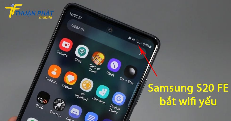 Samsung S20 FE bắt wifi yếu