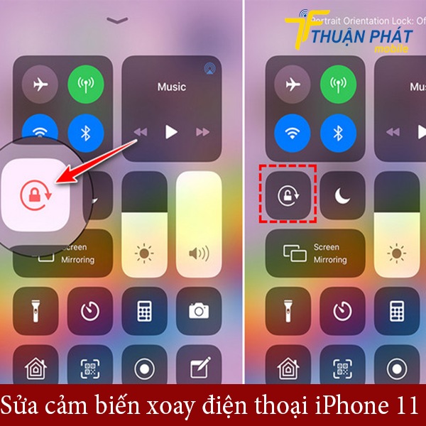 Sửa cảm biến xoay điện thoại iPhone 11