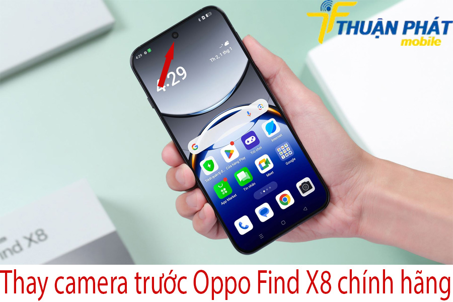 Thay camera trước Oppo Find X8 chính hãng