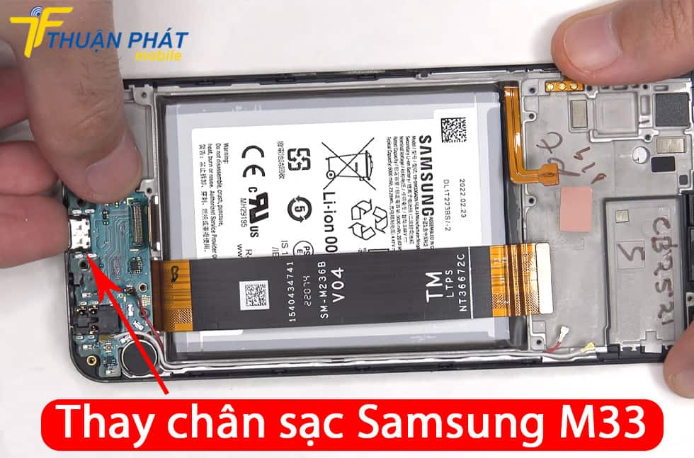 Thay chân sạc Samsung M33