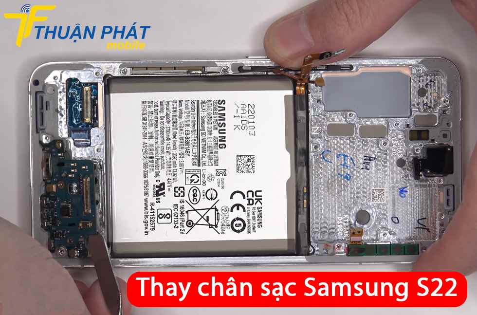 Thay chân sạc Samsung S22