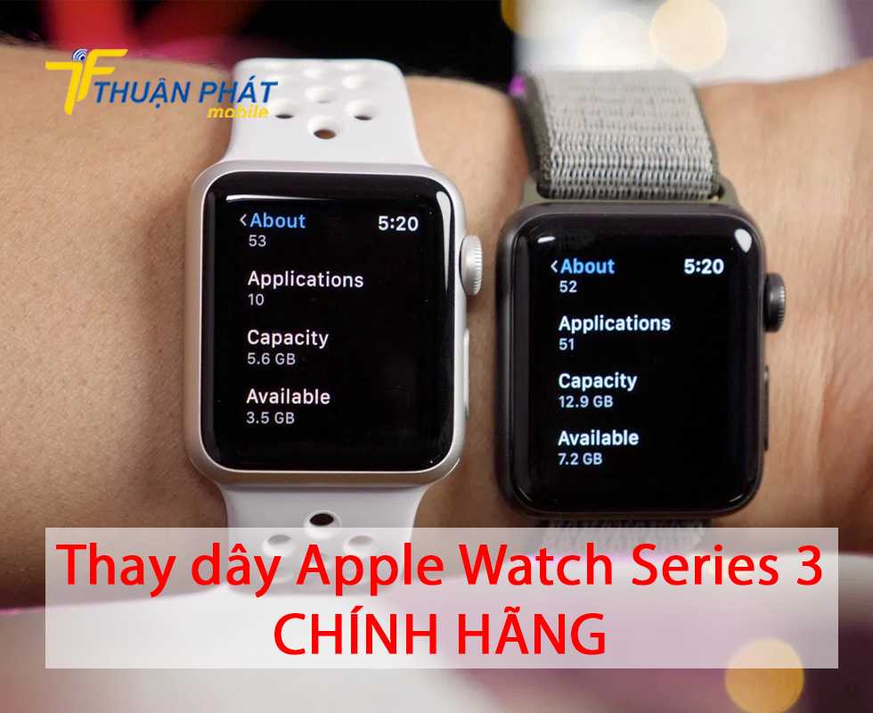 Thay dây Apple Watch Series 3 chính hãng