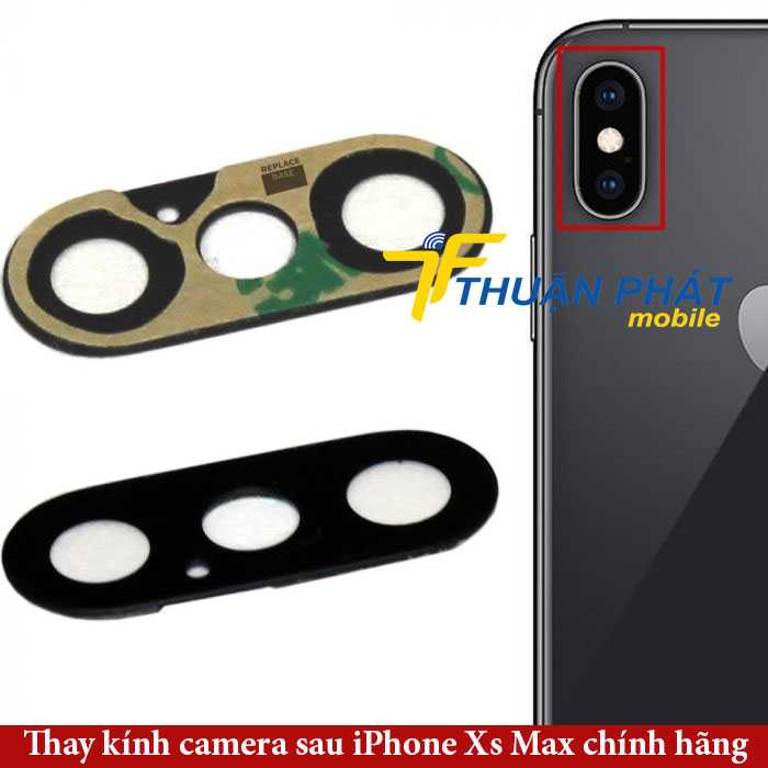 Thay kính camera sau iPhone Xs Max chính hãng