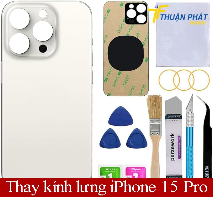 Thay kính lưng iPhone 15 Pro