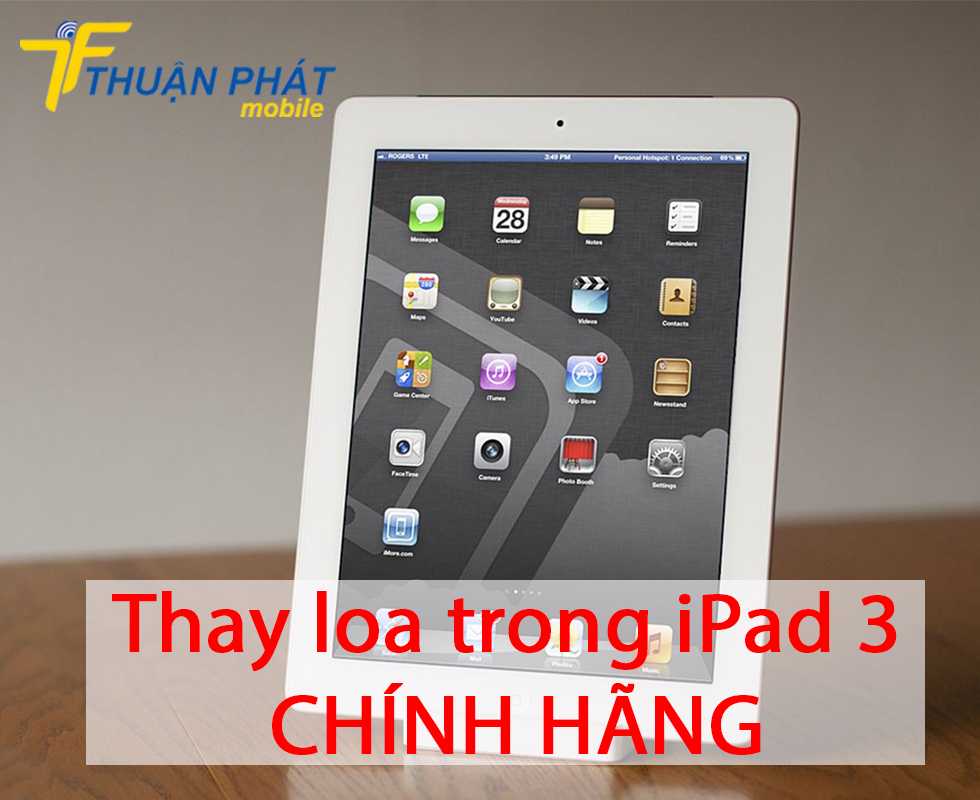 Thay loa trong iPad 3 chính hãng