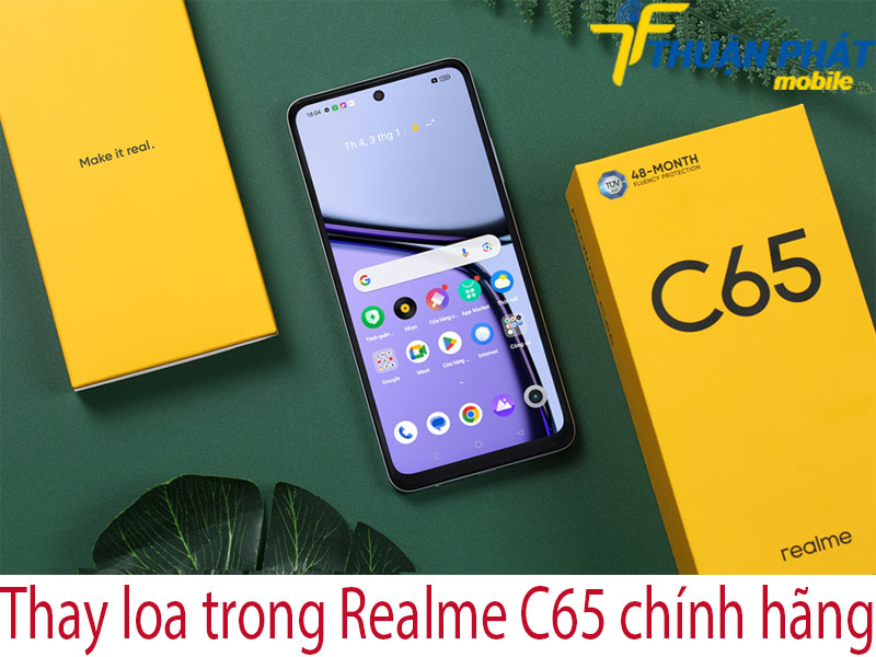 Thay loa trong Realme C65 chính hãng tại Thuận Phát Mobile