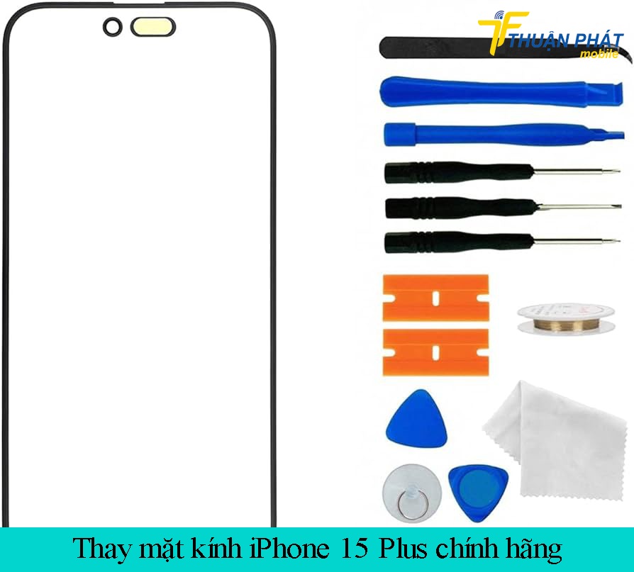 Thay mặt kính iPhone 15 Plus chính hãng