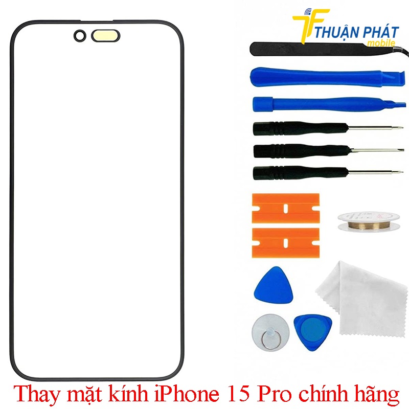 Thay mặt kính iPhone 15 Pro