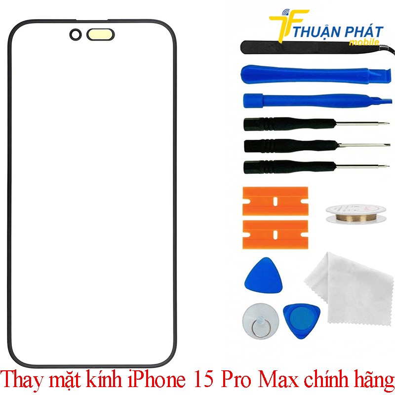 Thay mặt kính iPhone 15 Pro Max chính hãng