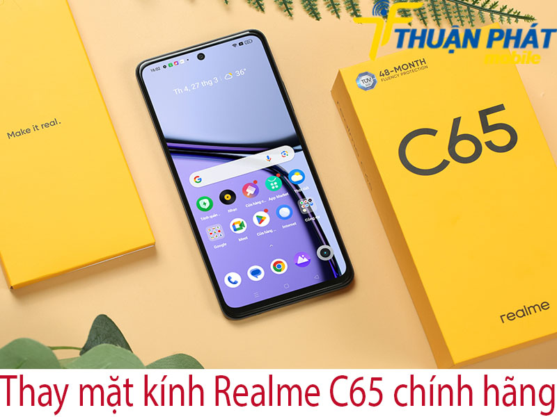 Thay mặt kính Realme C65 chính hãng tại Thuận Phát Mobile