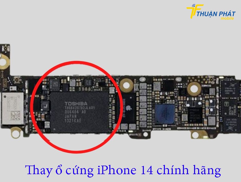 Thay ổ cứng iPhone 14 chính hãng