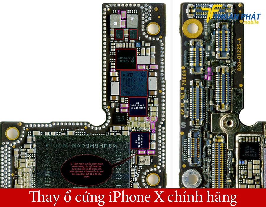 Thay ổ cứng iPhone X chính hãng