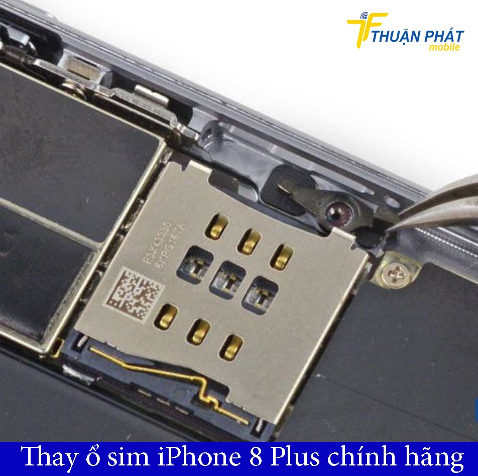 Thay ổ sim iPhone 8 Plus chinh hãng