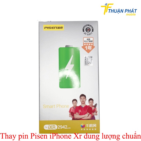 Thay pin Pisen iPhone Xr dung lượng chuẩn