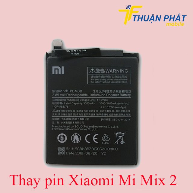 Thay pin Xiaomi Mi Mix 2 chính hãng