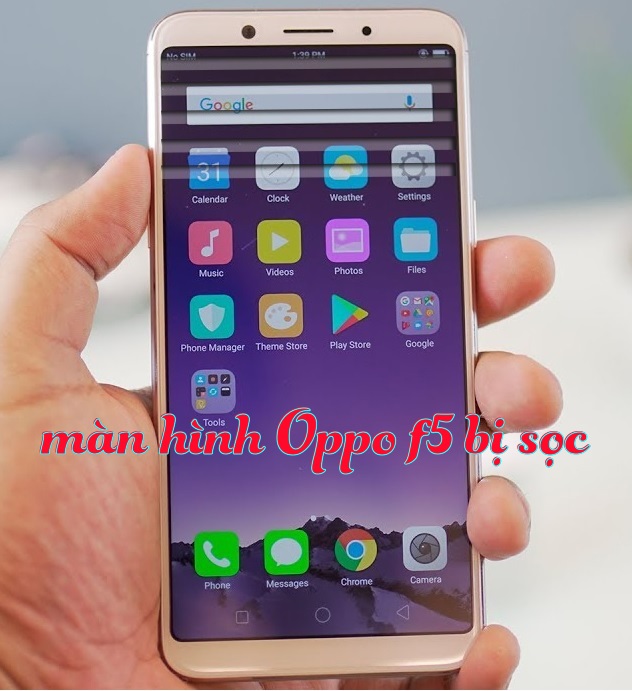 man hinh oppo f5 bi soc