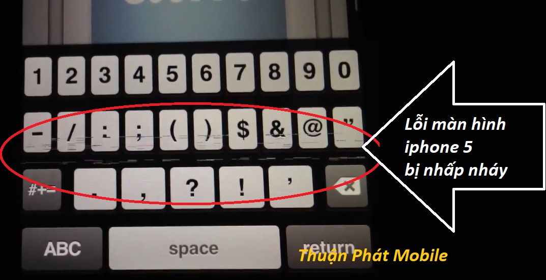 man hinh iphone 5 bi nhap nhay