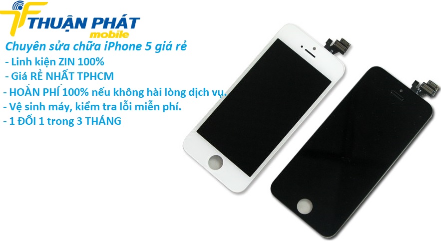 sua loi soc man hinh iphone 5 gia re