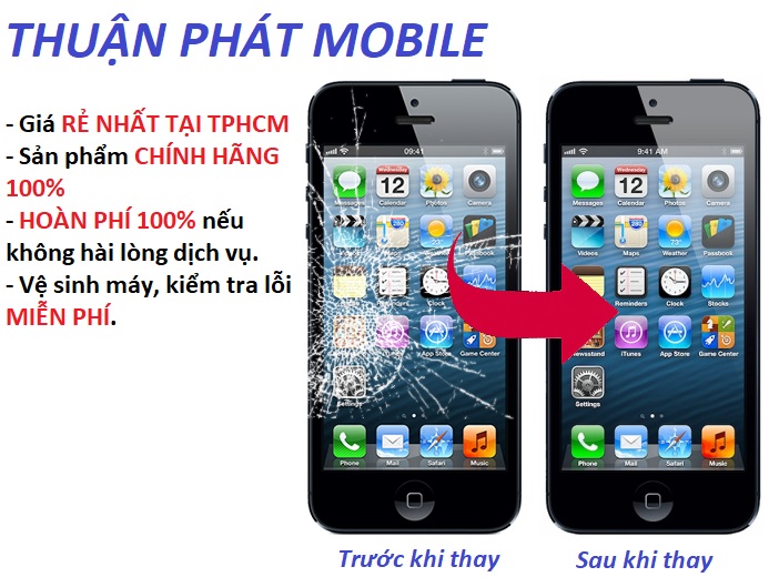 thay man hinh iphone 5 5s 5c chinh hang o dau