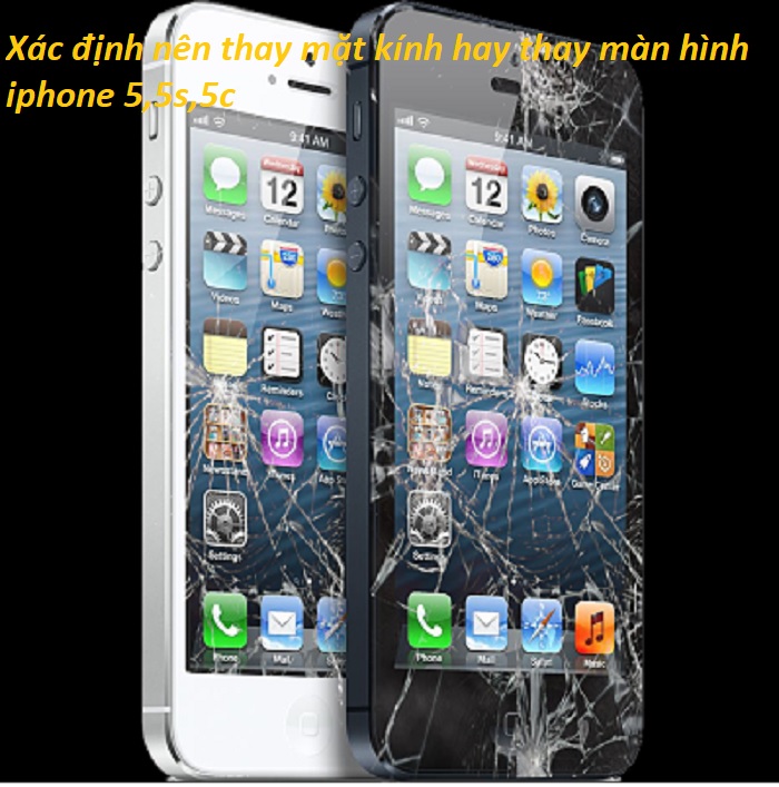xac dinh thay man hinh iphone 5 5s 5c chinh hang