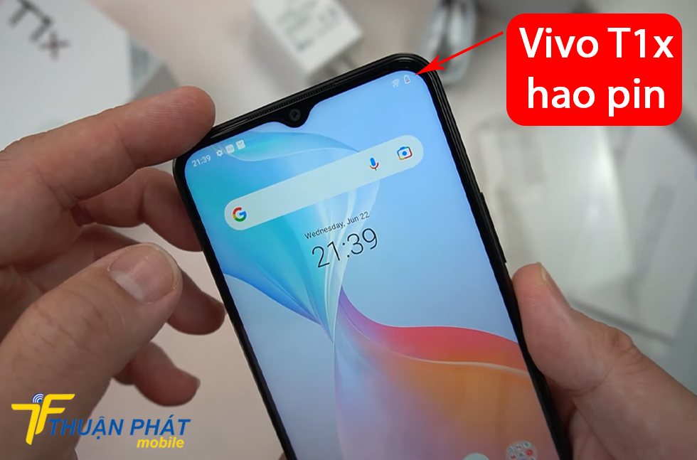 Vivo T1x hao pin