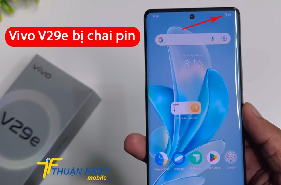 Vivo V29e bị chai pin