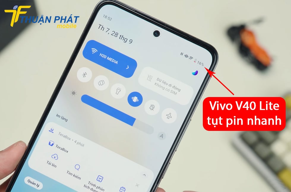 Vivo V40 Lite tụt pin nhanh