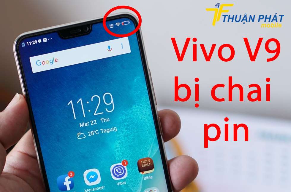 Vivo V9 bị chai pin