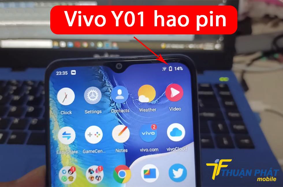 Vivo Y01 hao pin