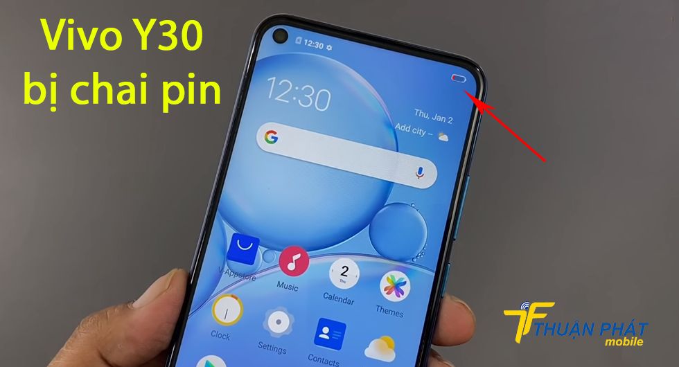 Vivo Y30 bị chai pin