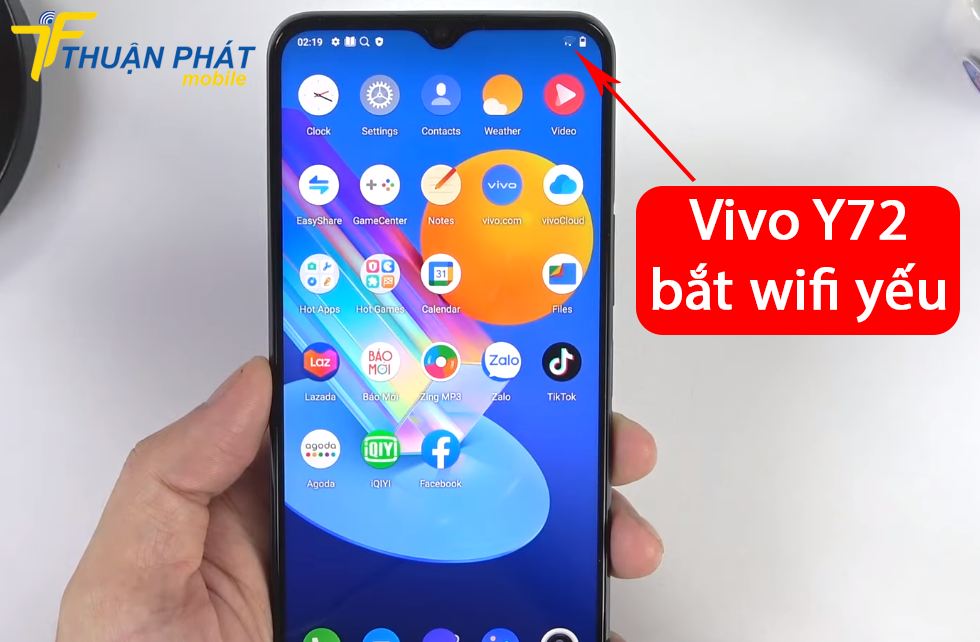 Vivo Y72 bắt wifi yếu