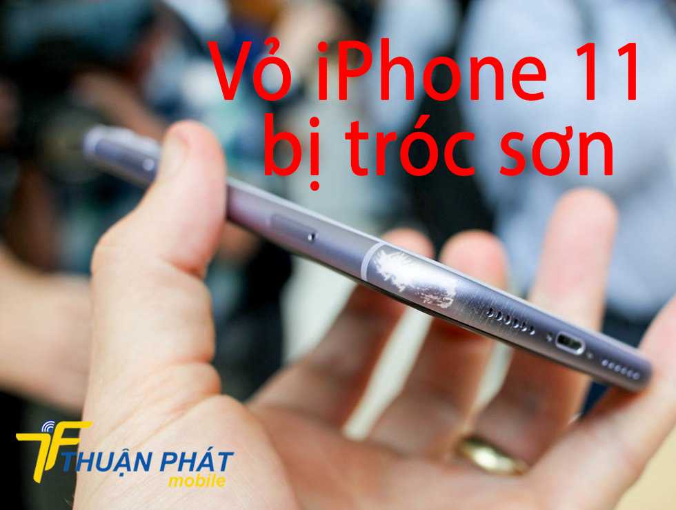 Vỏ iPhone 11 bị tróc sơn