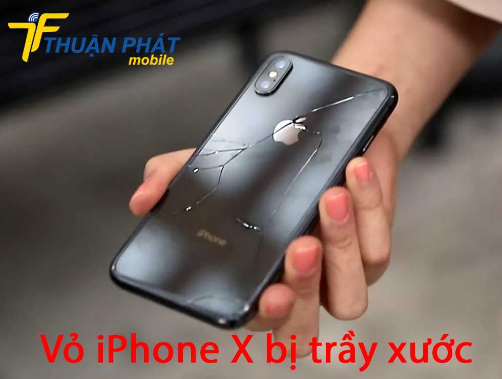 Vỏ iPhone X bị trầy xước