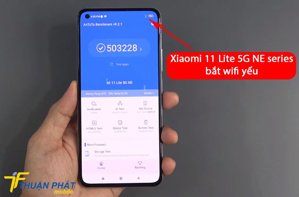 Xiaomi 11 Lite 5G NE series bắt wifi yếu