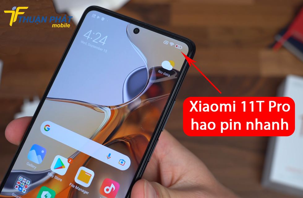 Xiaomi 11T Pro hao pin nhanh