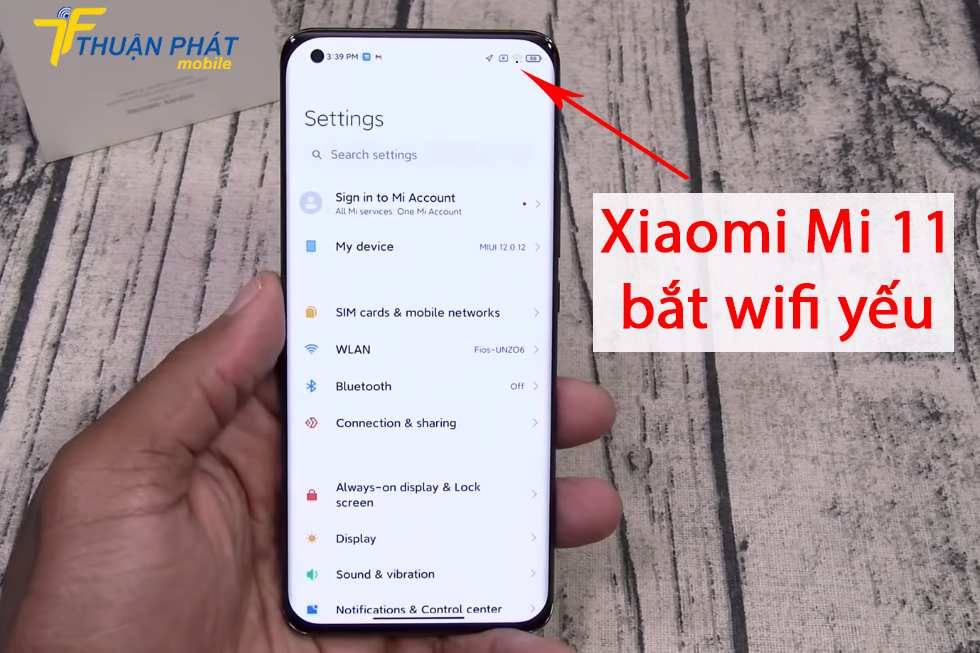 Xiaomi Mi 11 bắt wifi yếu