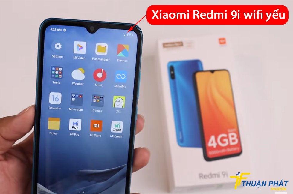 Xiaomi Redmi 9i wifi yếu