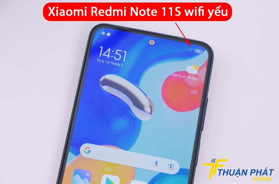 Xiaomi Redmi Note 11S wifi yếu