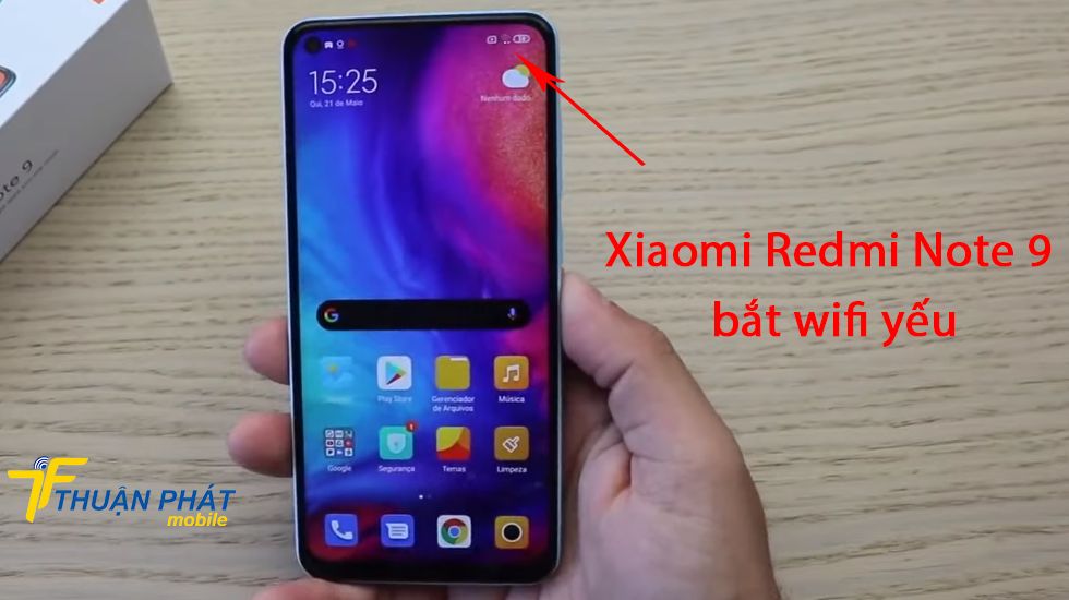 Xiaomi Redmi Note 9 bắt wifi yếu