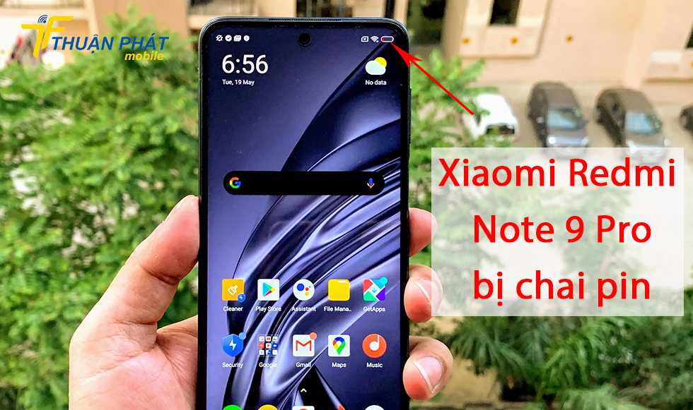 Xiaomi Redmi Note 9 Pro bị chai pin