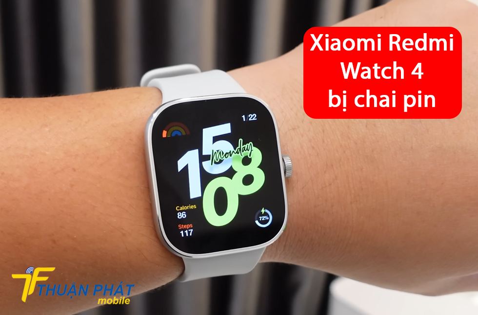 Xiaomi Redmi Watch 4 bị chai pin